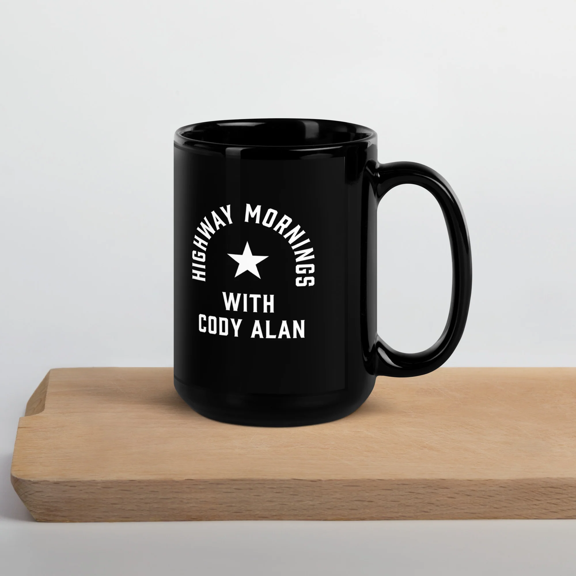 Highway Mornings with Cody Alan: Starry Black Mug - Image 3