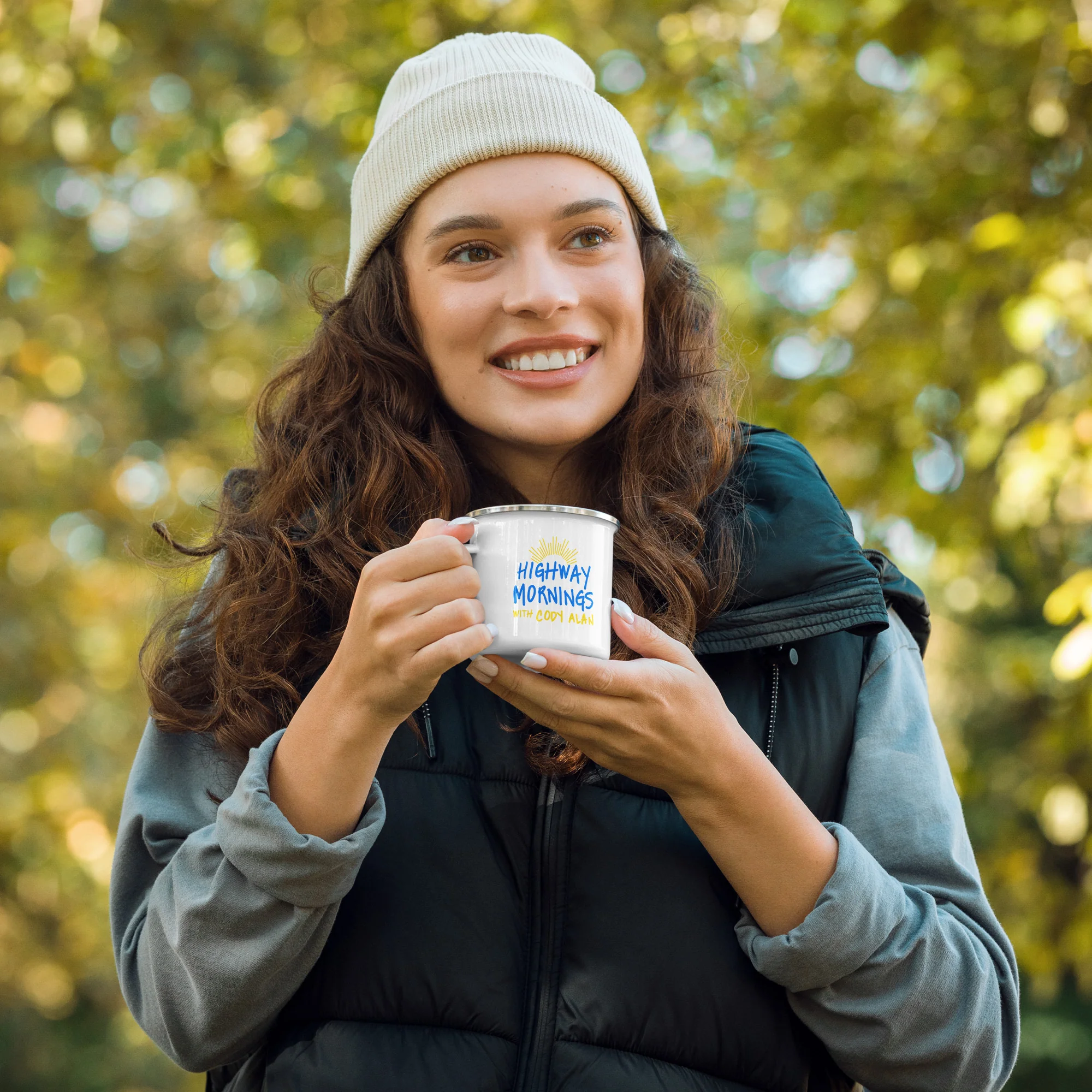 Highway Mornings with Cody Alan: Sunny Enamel Mug - Image 3