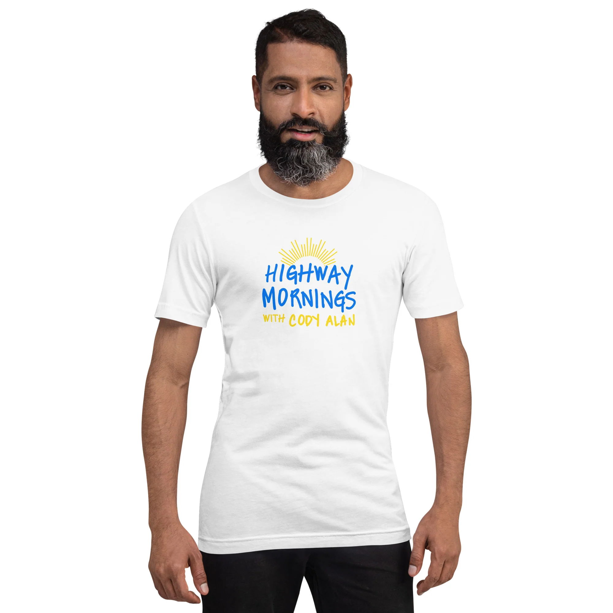 Highway Mornings with Cody Alan: White Sunny T-shirt - Image 4