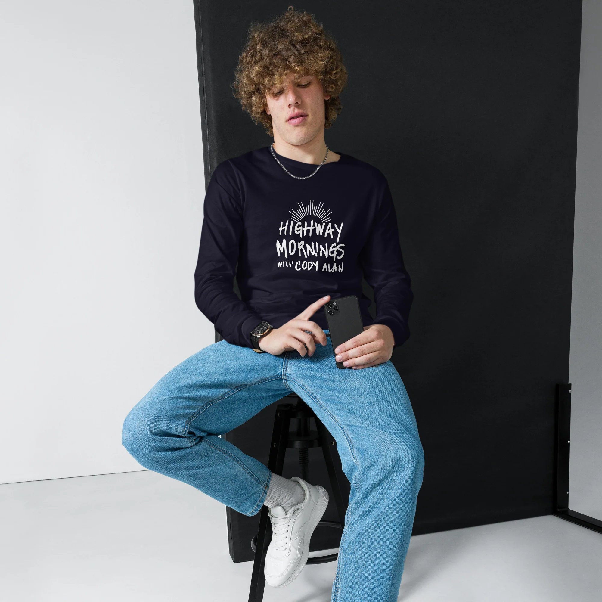 Highway Mornings with Cody Alan: Sunny Long Sleeve T-shirt - Image 3