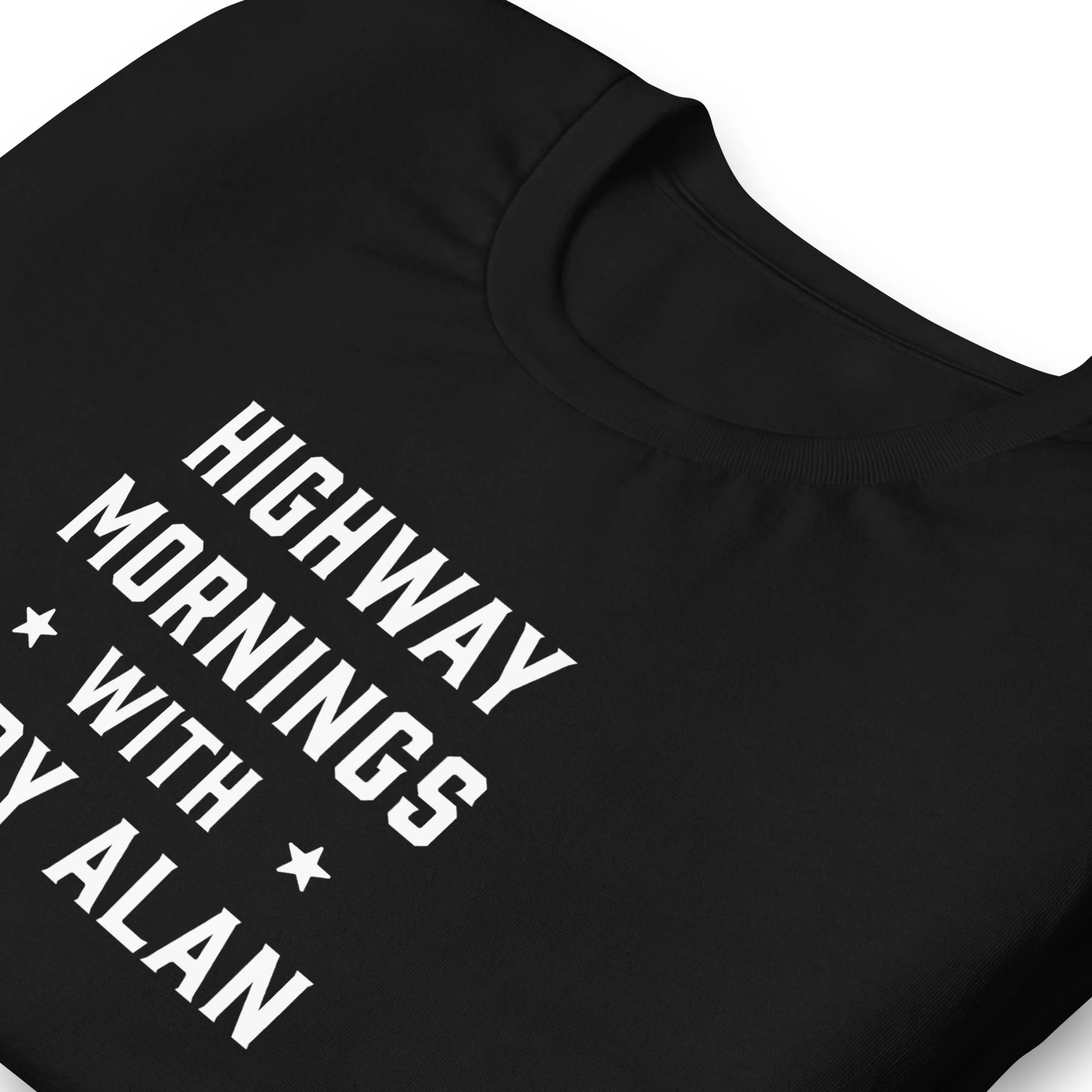 Highway Mornings with Cody Alan: Starry Black T-shirt - Image 5