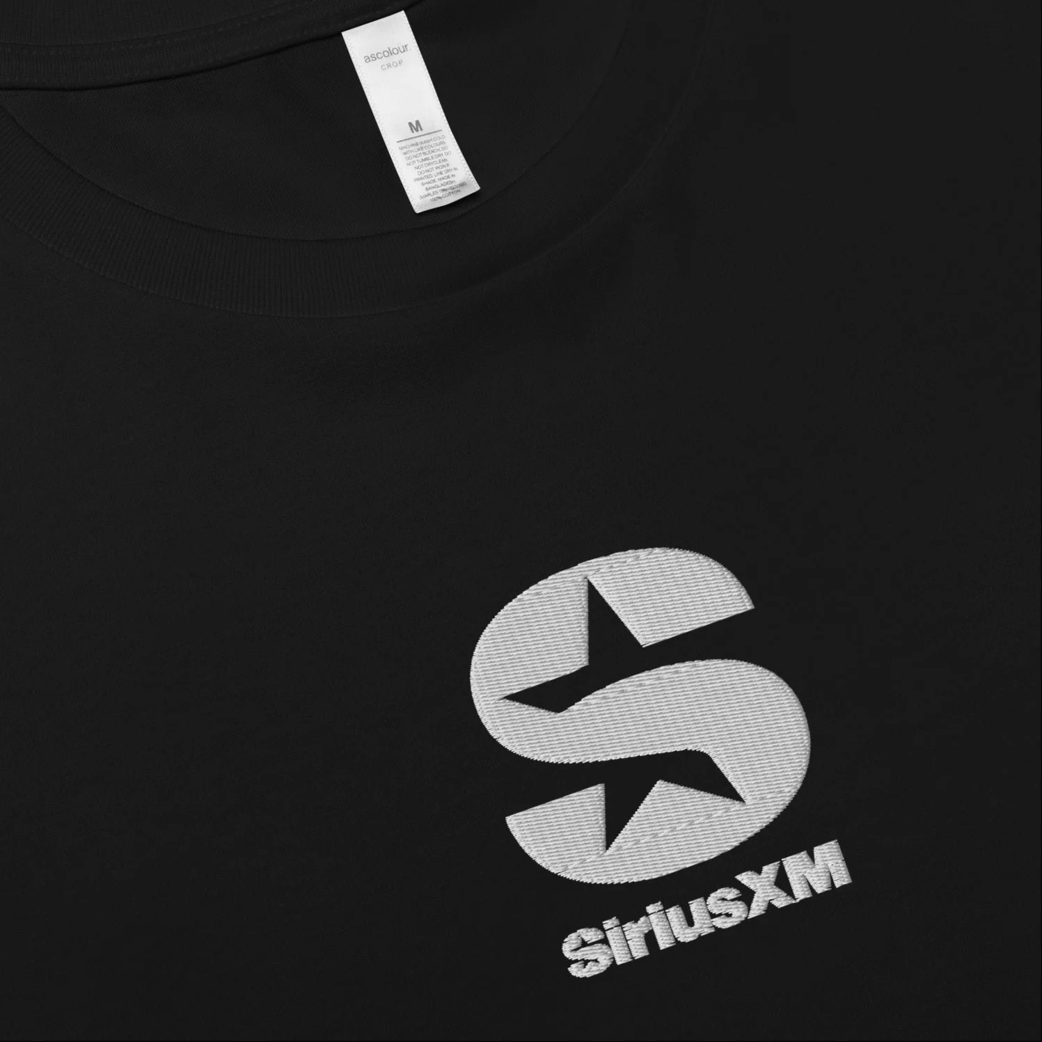 SiriusXM: Embroidered Crop T-shirt - Image 4