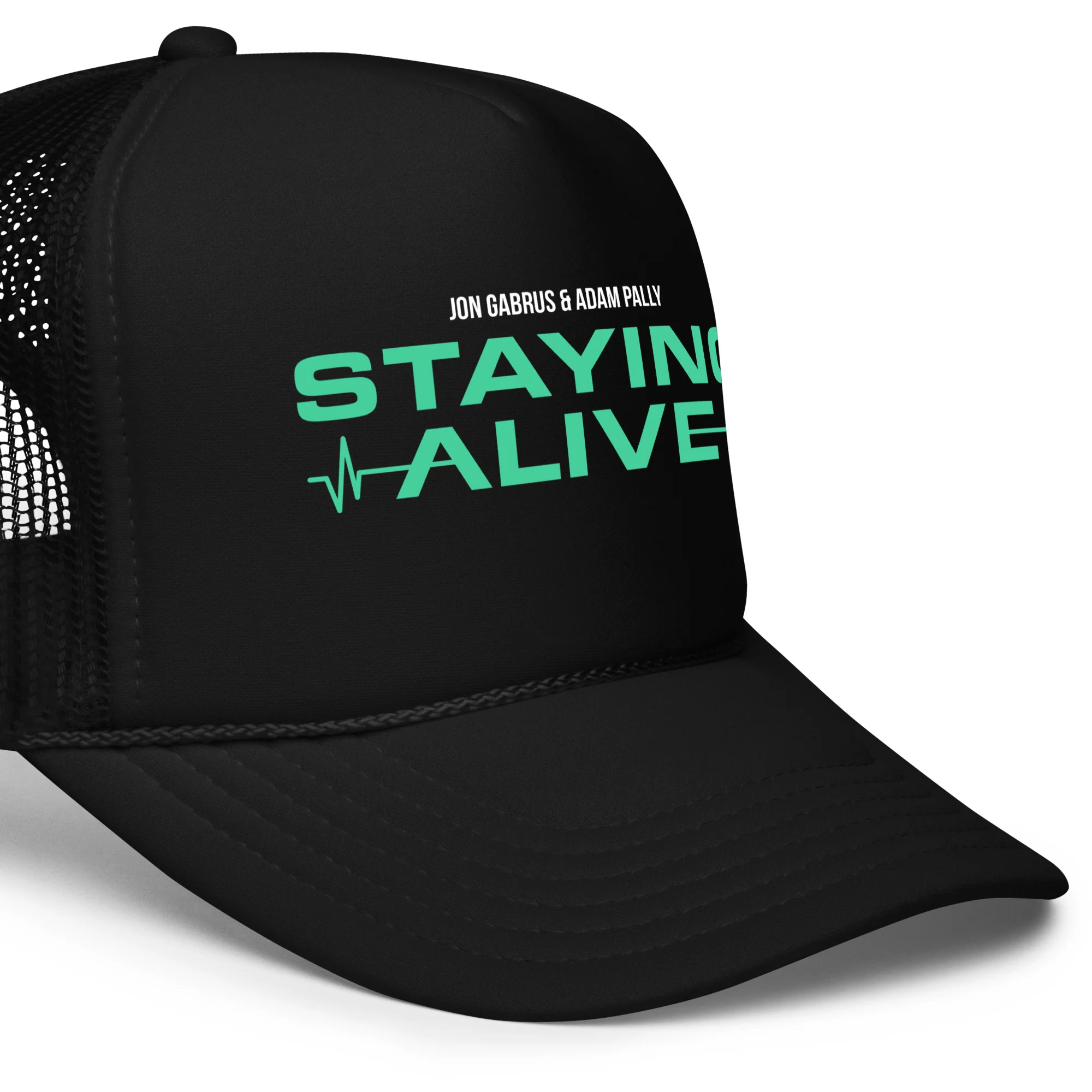 Staying Alive: Black Trucker Hat - Image 3