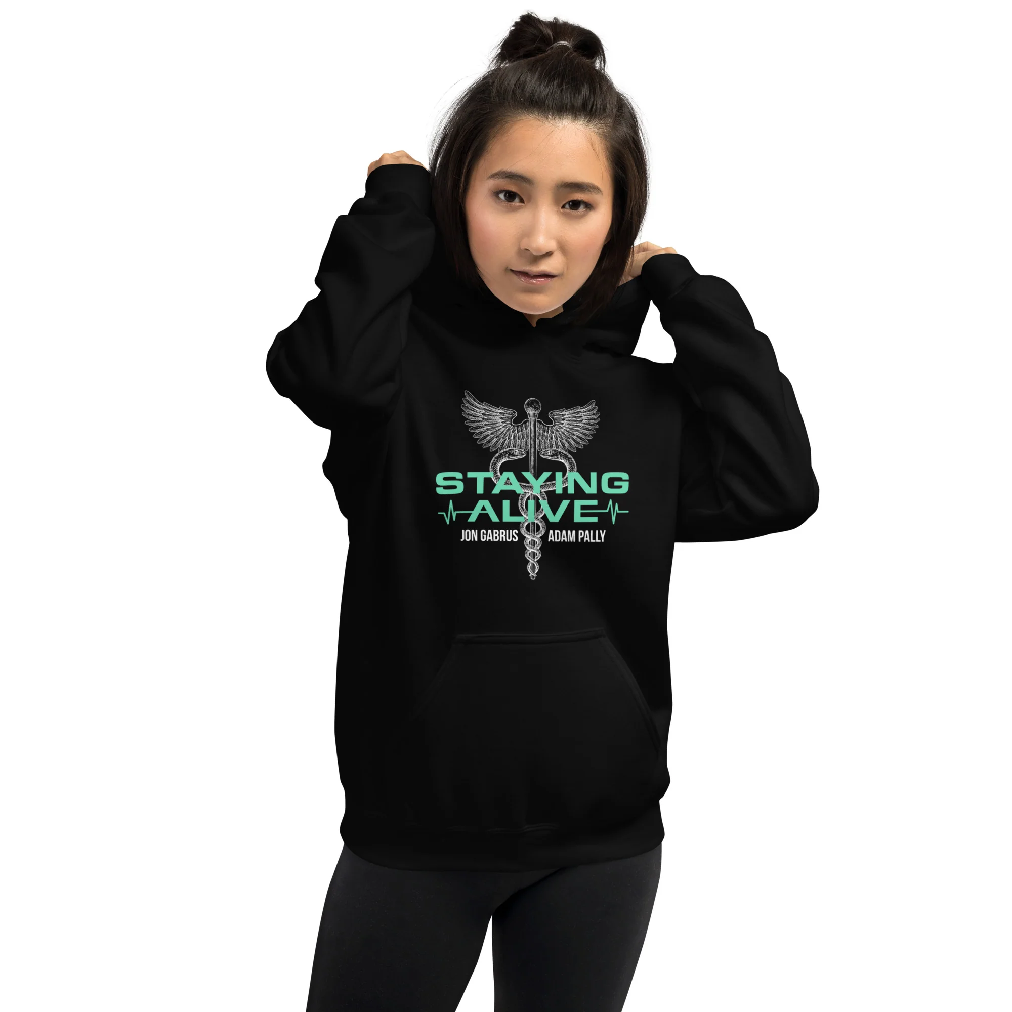 Staying Alive: Heavy Blend Hoodie - Image 3