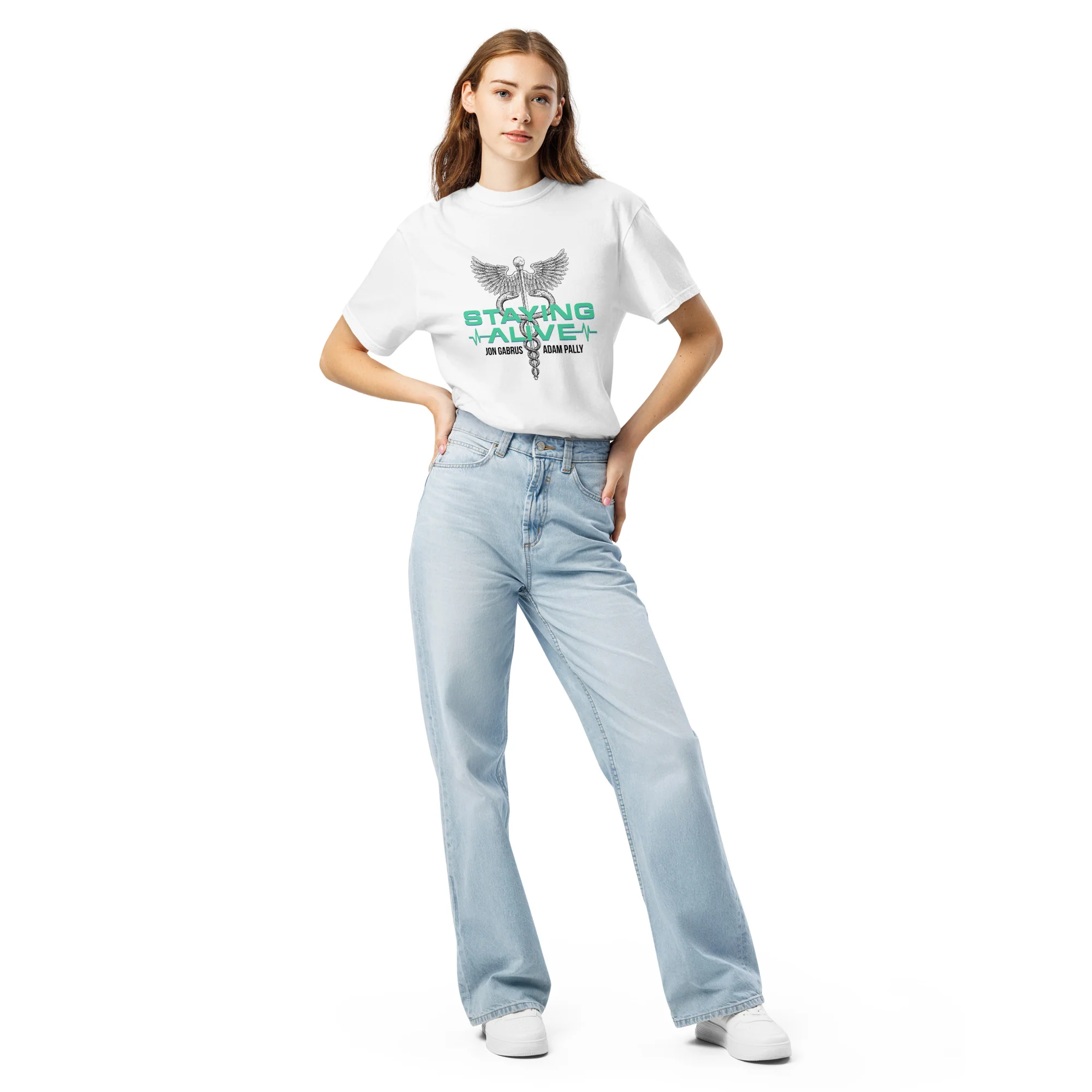 Staying Alive: Garment-Dyed Heavyweight T-shirt - Image 3