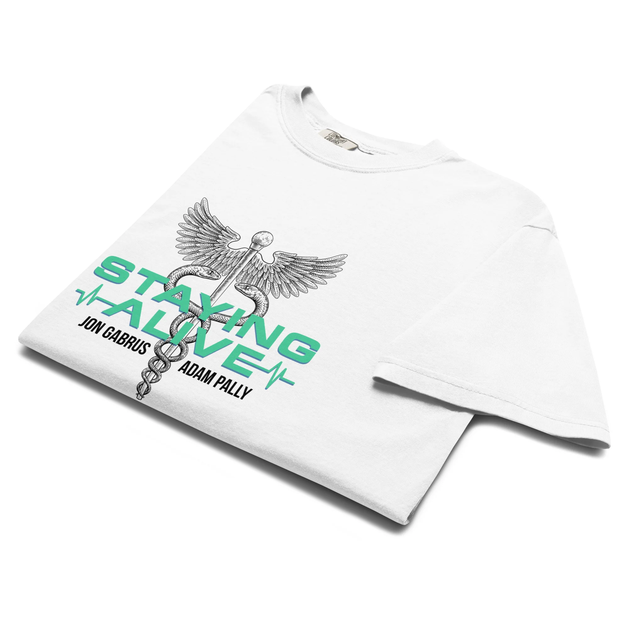 Staying Alive: Garment-Dyed Heavyweight T-shirt - Image 4