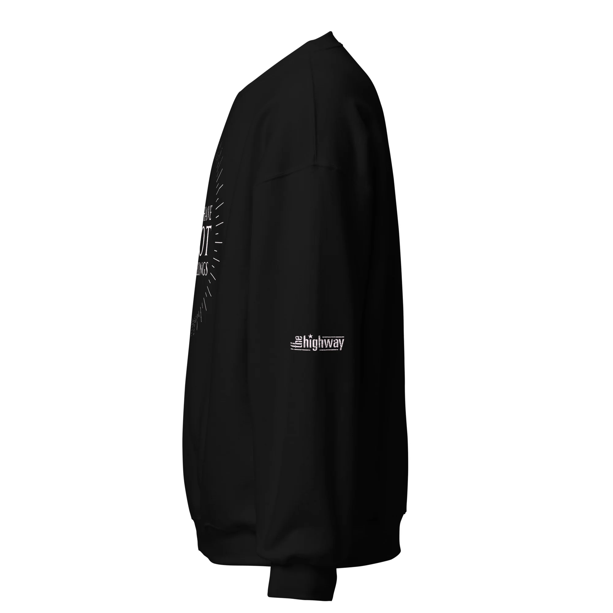 The Highway: A Lot Of Feelings Black Solar Sweatshirt - Image 2
