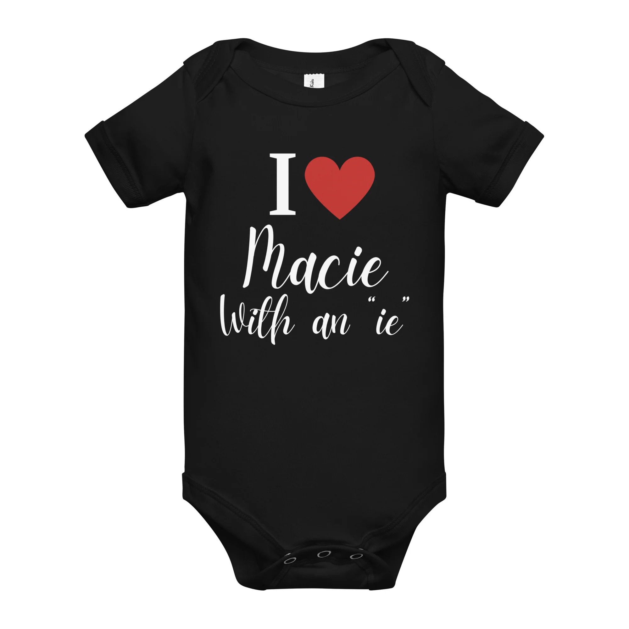 The Highway: Heart Macie Black Onesie - Image 2