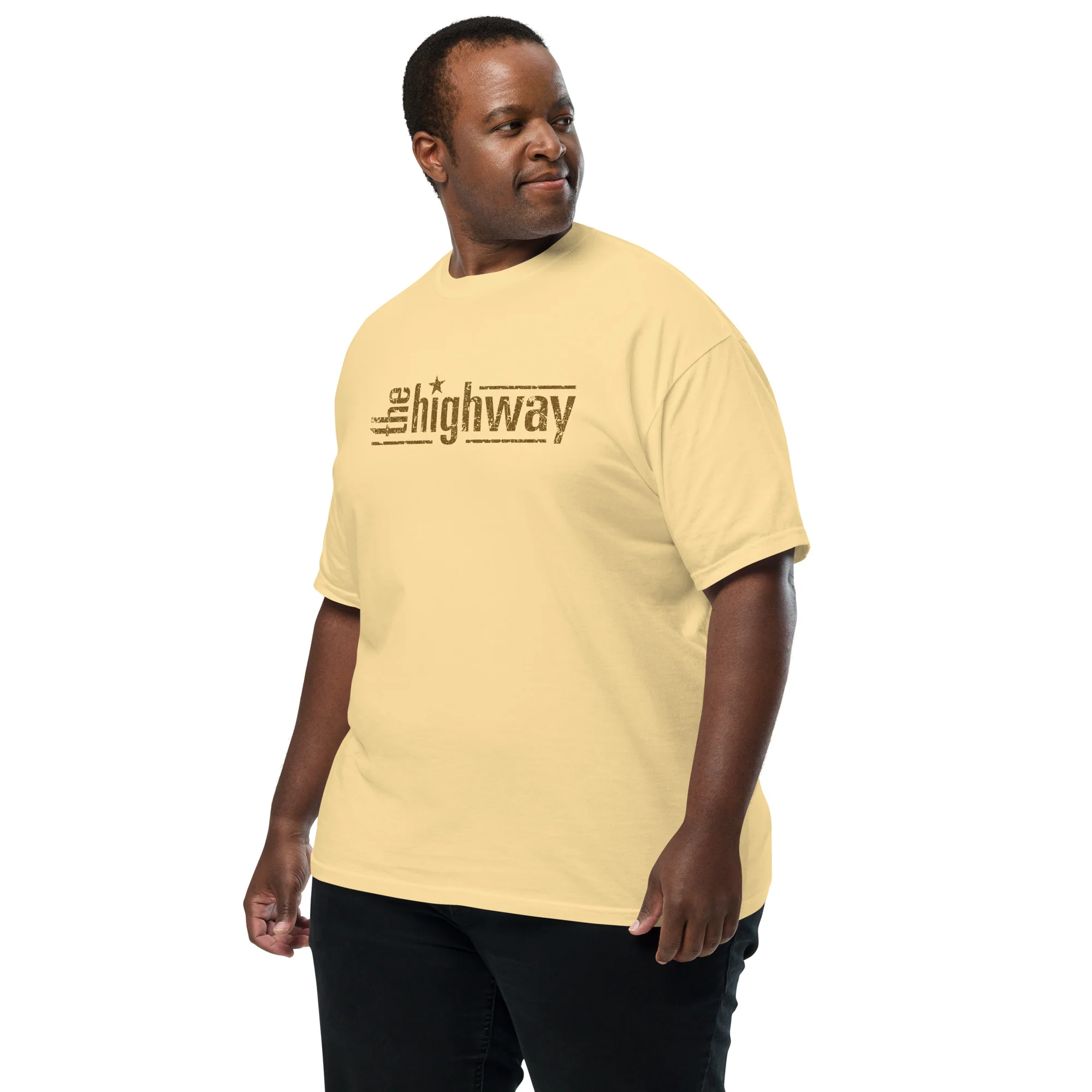 The Highway: Yellow Heavyweight T-shirt - Image 5