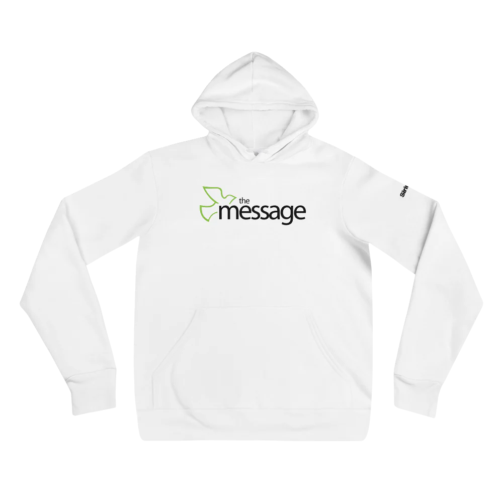 The Message: Hoodie (White) - Image 2