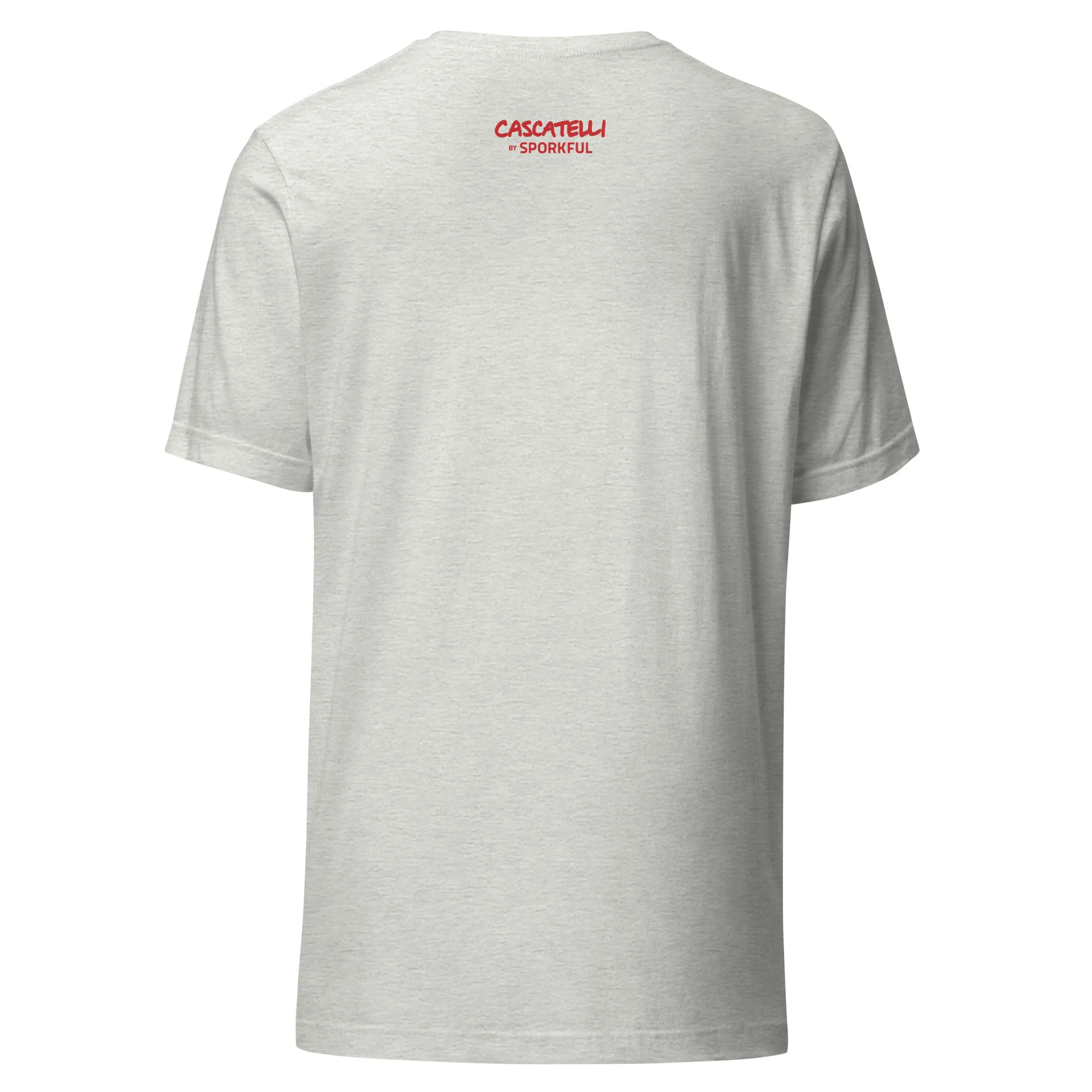 The Sporkful: Unisex Cascatelli T-shirt (Grey) - Image 2