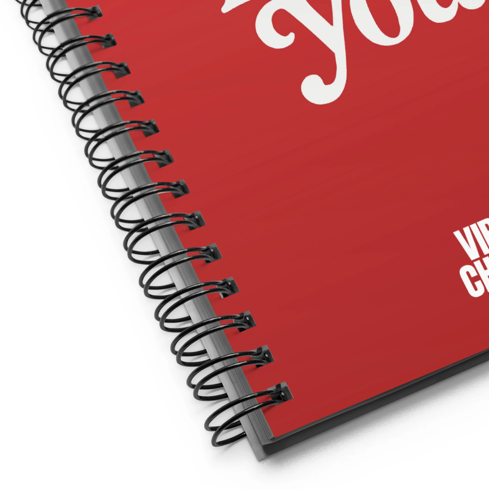 Vibe Check: Red Poetry Loves You Spiral Notebook - Image 3