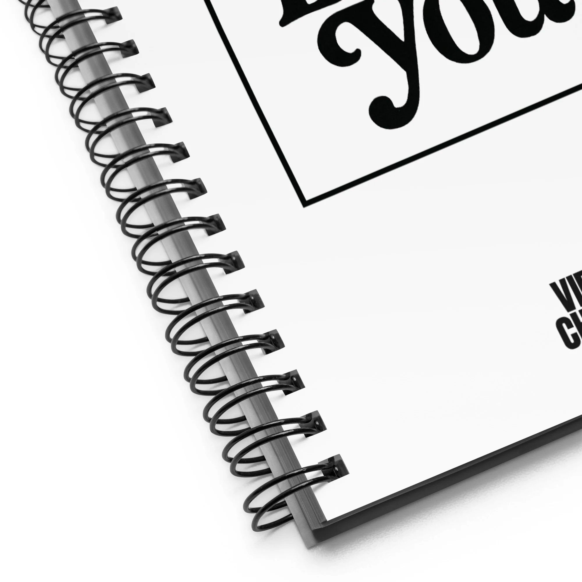 Vibe Check: White Poetry Loves You Spiral Notebook - Image 3