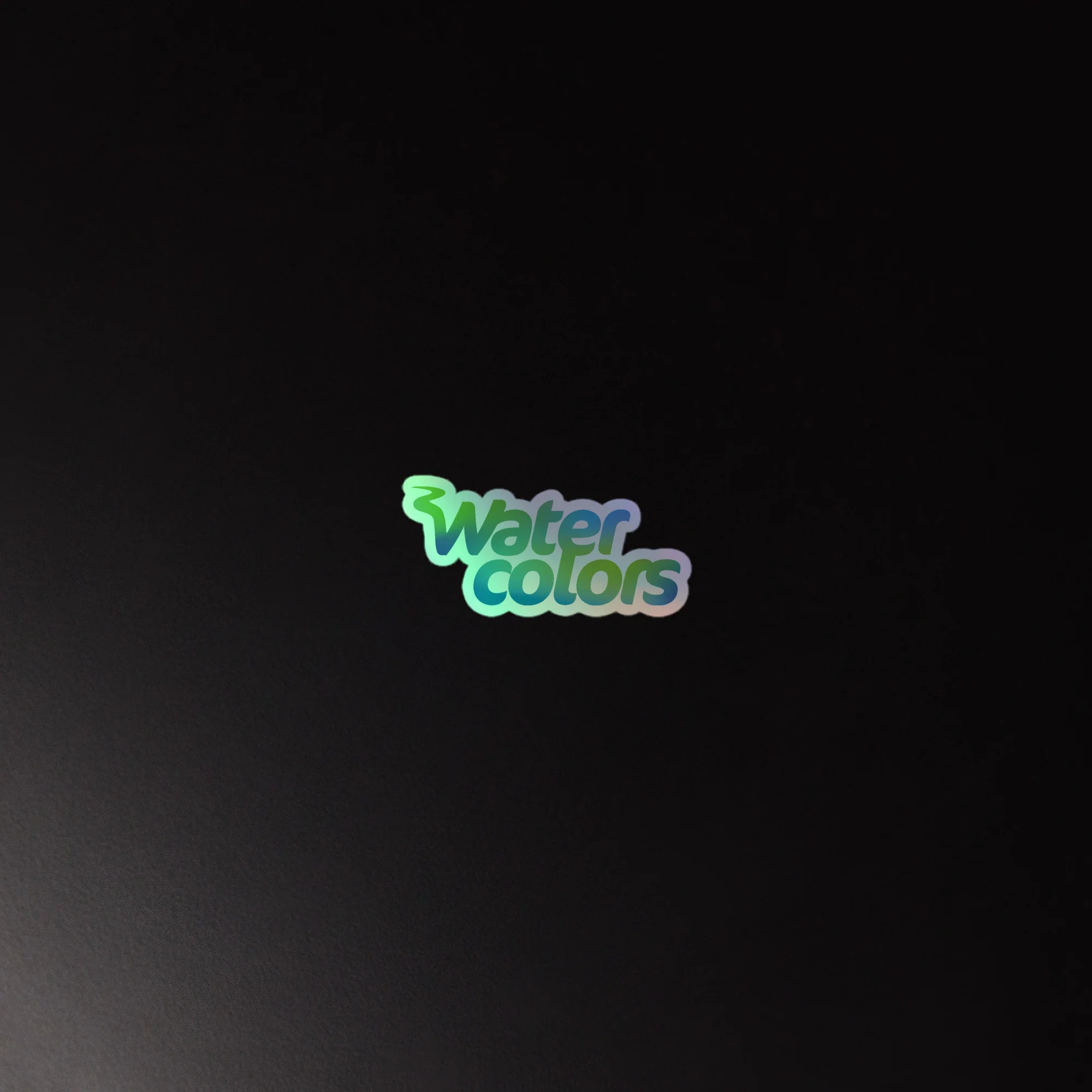 Watercolors: Holographic Sticker - Image 4