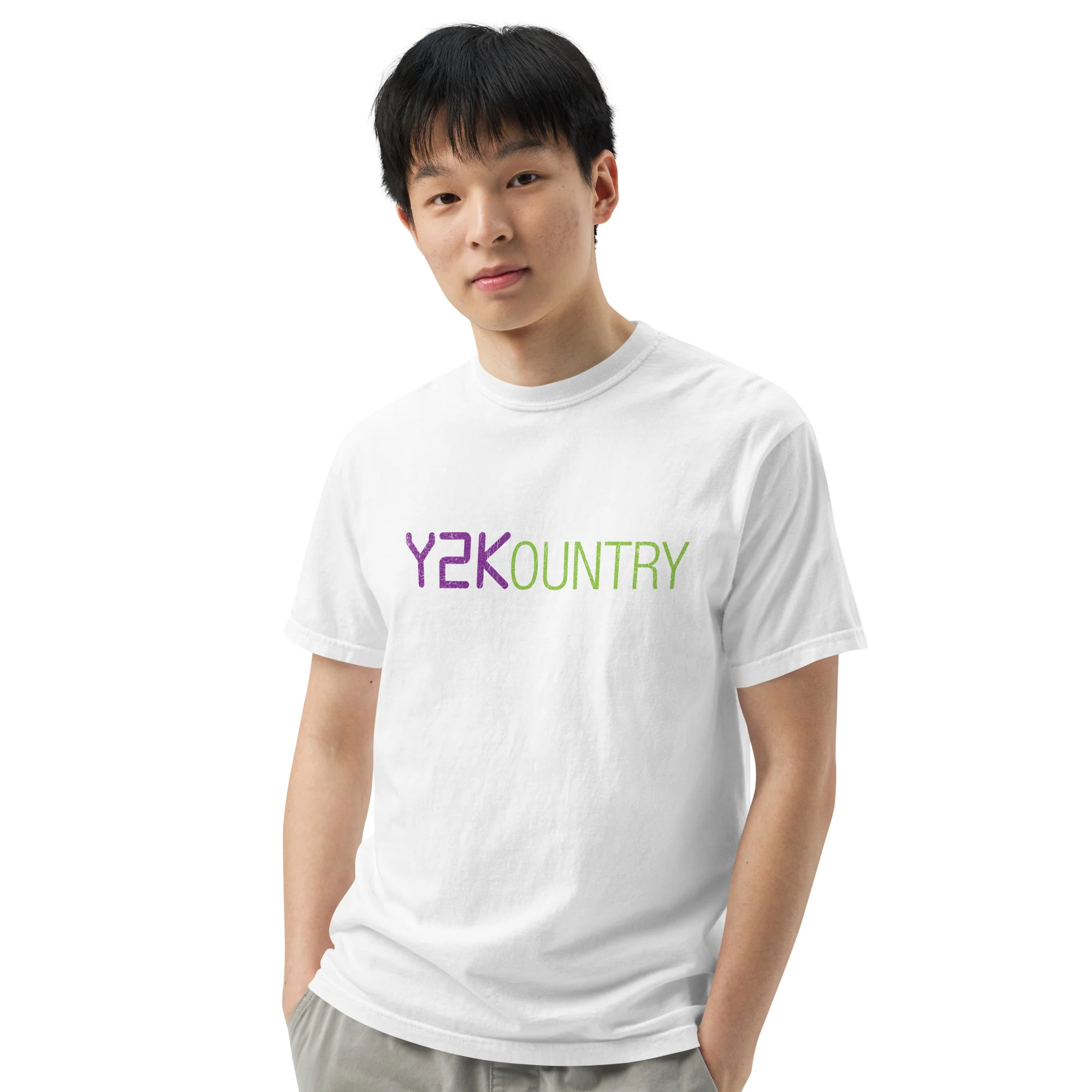 Y2Kountry: White Heavyweight T-shirt - Image 3